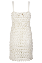 Vanessa Hand Crochet Pearl Mini Dress in Ivory – Chic&Drifts