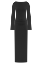 Vienna Slinky Cut Out Maxi Dress in Black – Chic&Drifts