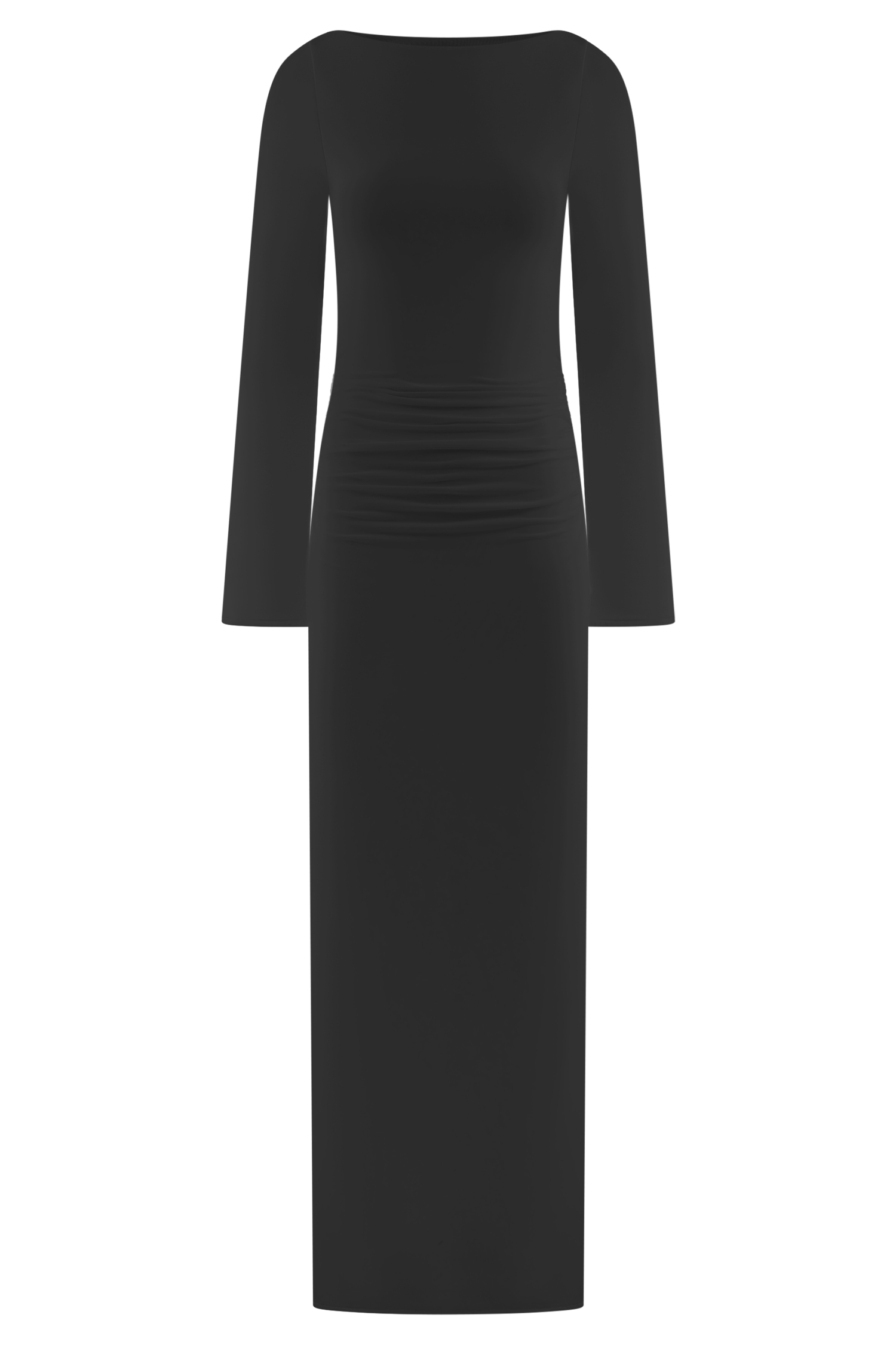 Vienna Slinky Cut Out Maxi Dress in Black – Chic&Drifts