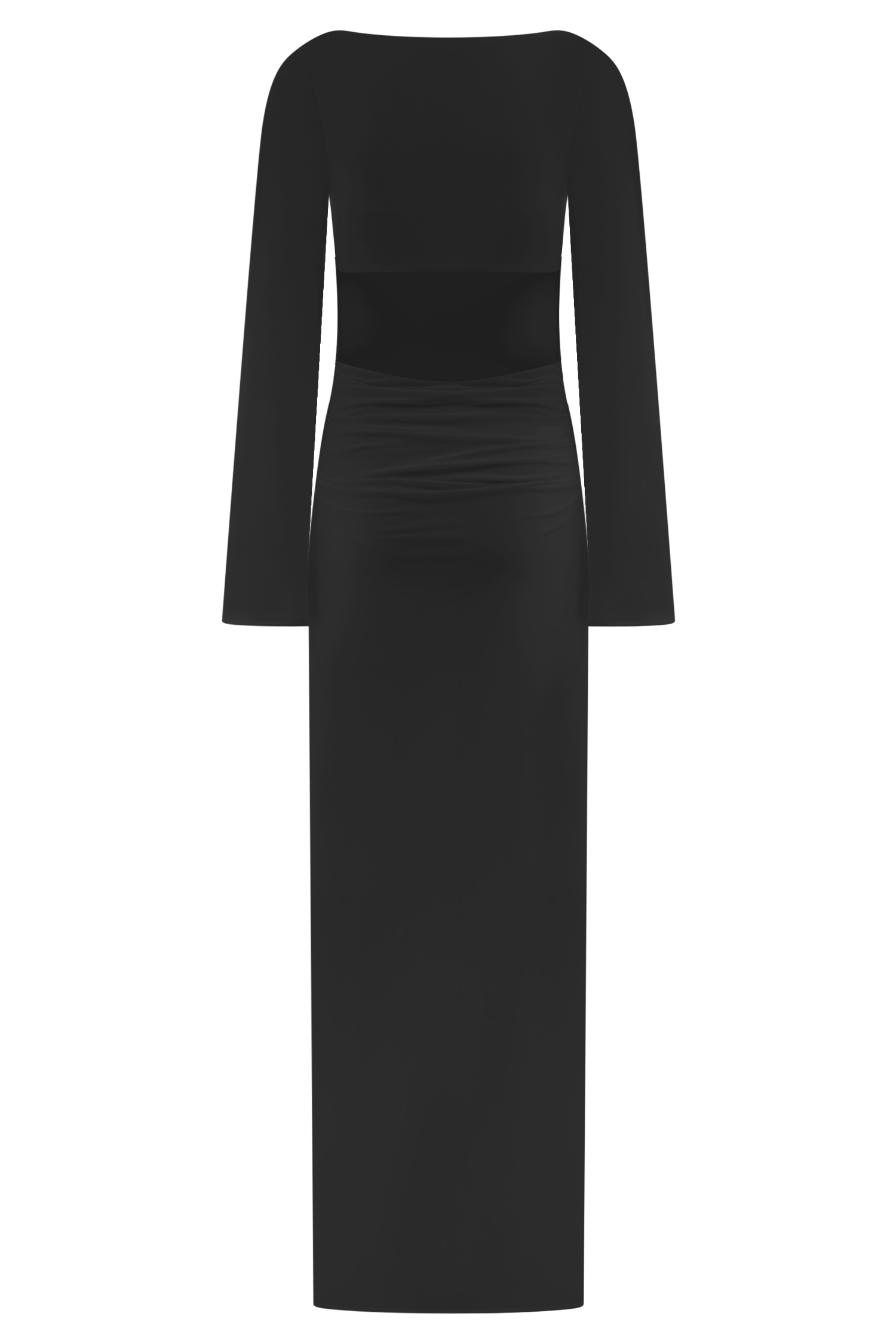 Vienna Slinky Cut Out Maxi Dress in Black – Chic&Drifts