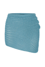 Waverley Metallic Knit Mini Skirt in Blue – Chic&Drifts