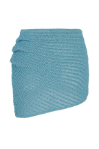 Waverley Metallic Knit Mini Skirt in Blue – Chic&Drifts