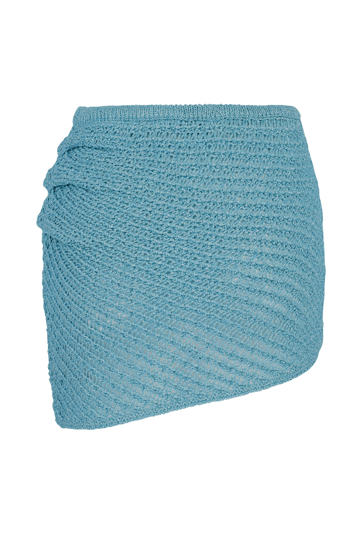 Waverley Metallic Knit Mini Skirt in Blue – Chic&Drifts