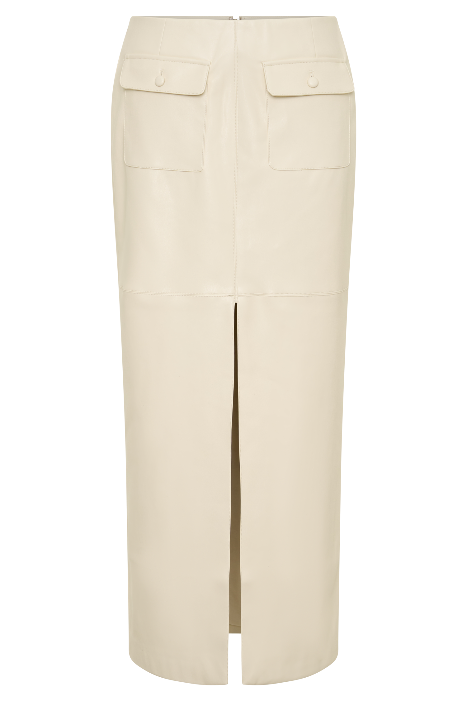 Winslet Faux Leather Maxi Skirt in Bone – Chic&Drifts