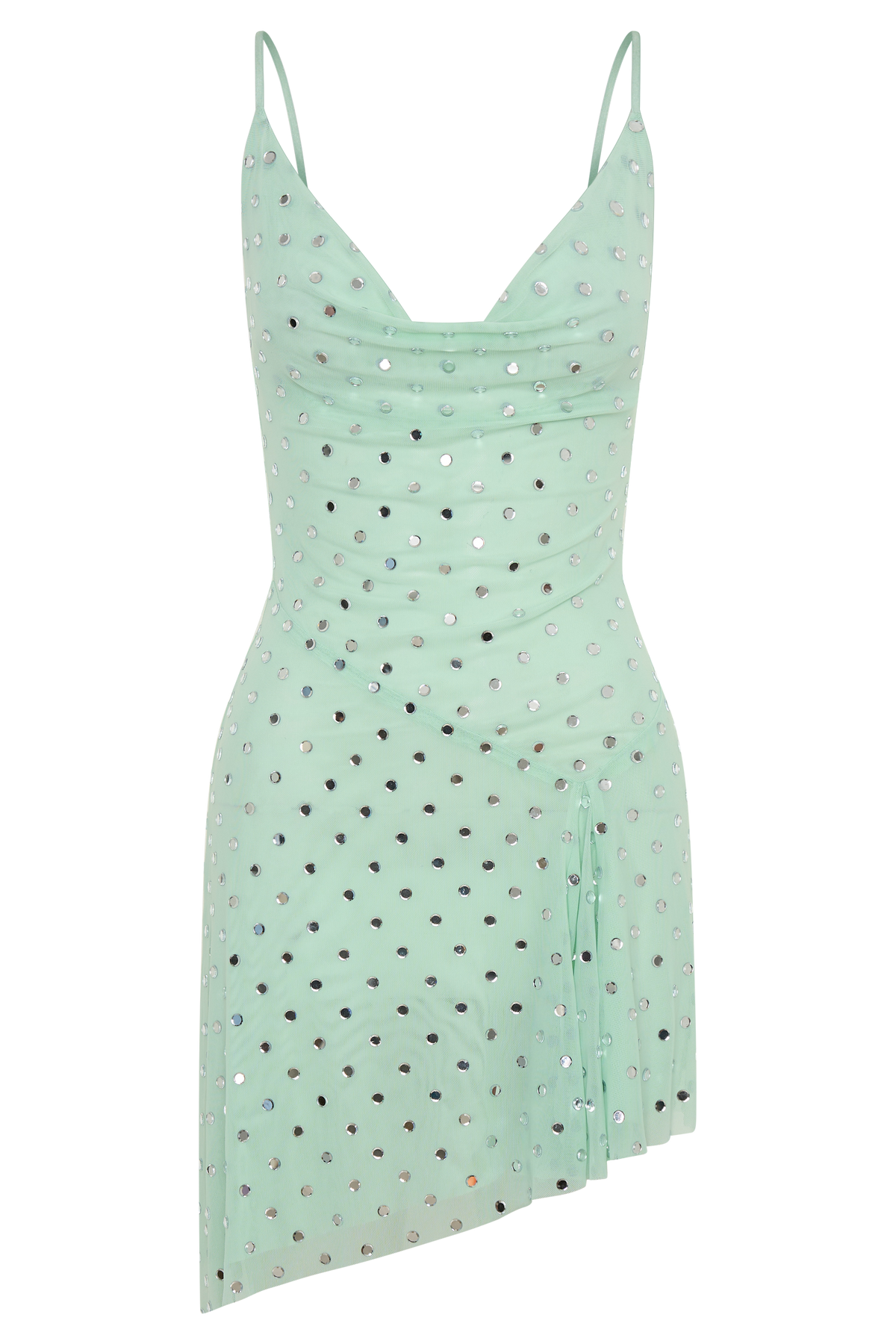 Zahra Diamante Cowl Mini Dress