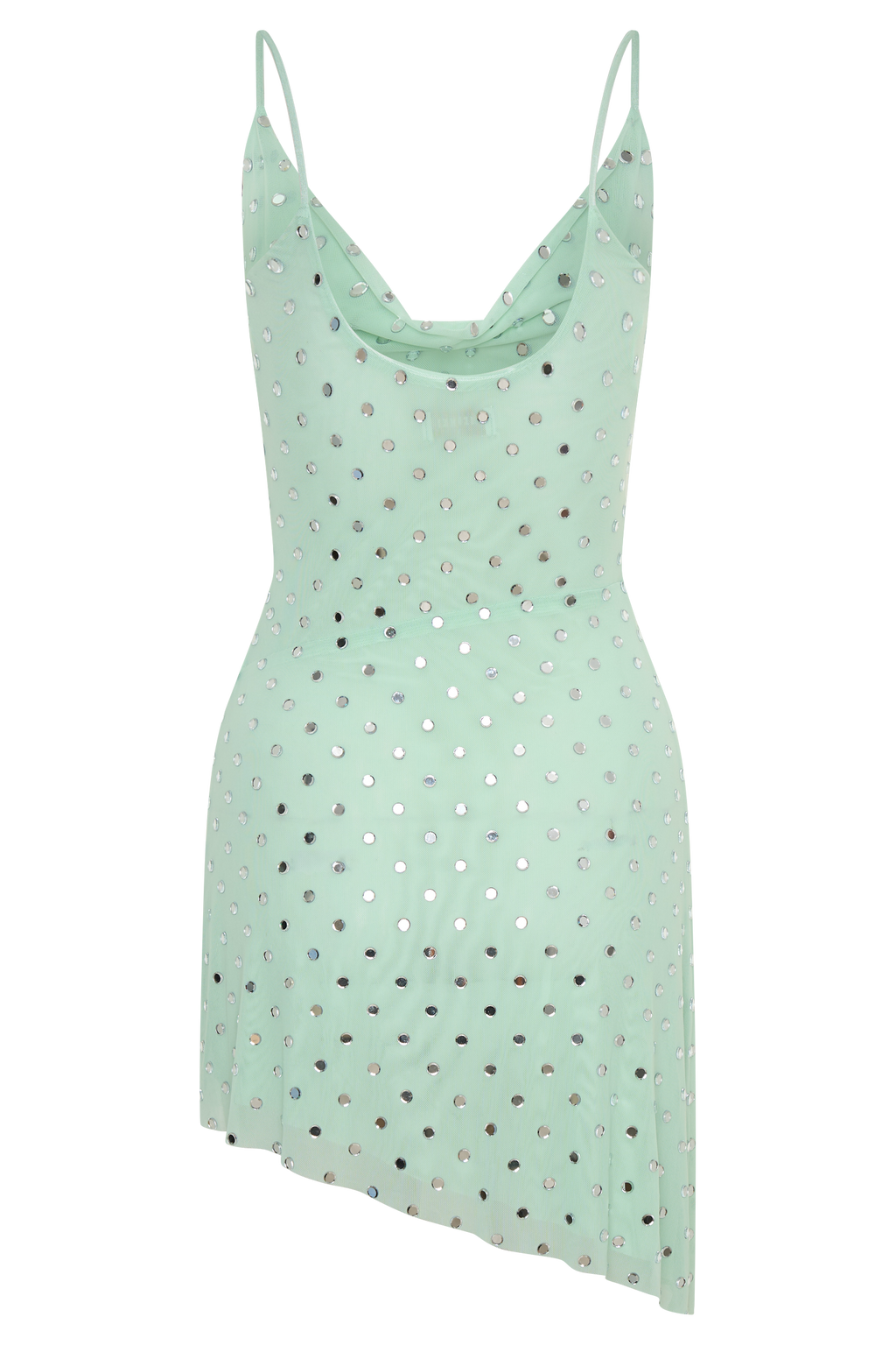 Zahra Diamante Cowl Mini Dress in Chocolate – Chic&Drifts