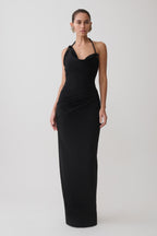 Gracie Halter Maxi Dress in Black – Chic&Drifts