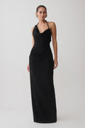 Gracie Halter Maxi Dress in Black – Chic&Drifts