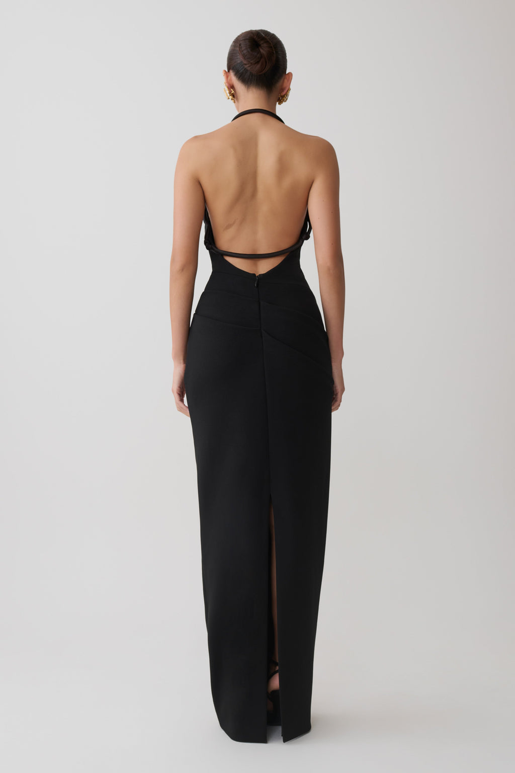 Gracie Halter Maxi Dress in Black – Chic&Drifts