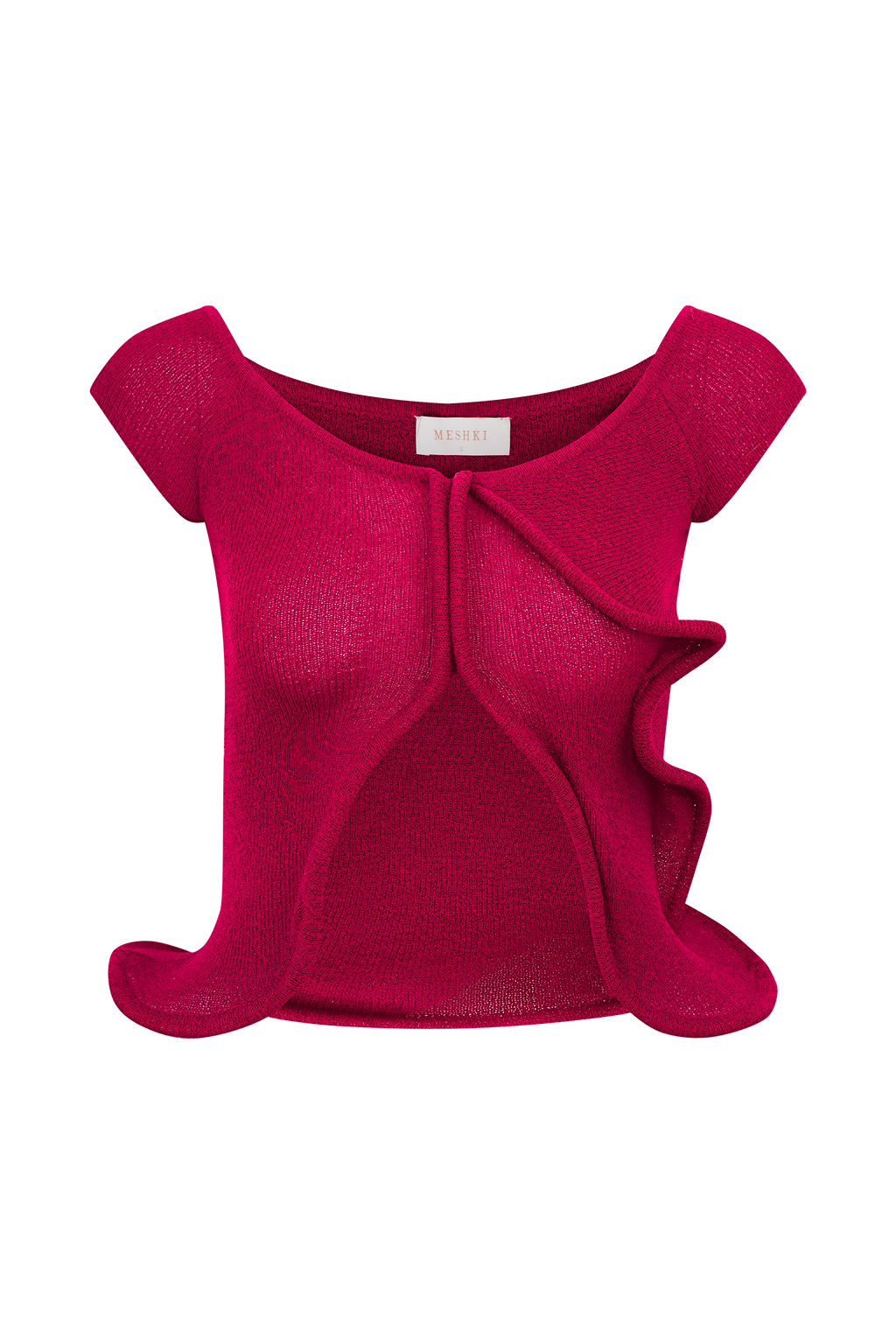 Haisley Off Shoulder Knit Top in Raspberry – Chic&Drifts