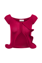 Haisley Off Shoulder Knit Top in Raspberry – Chic&Drifts