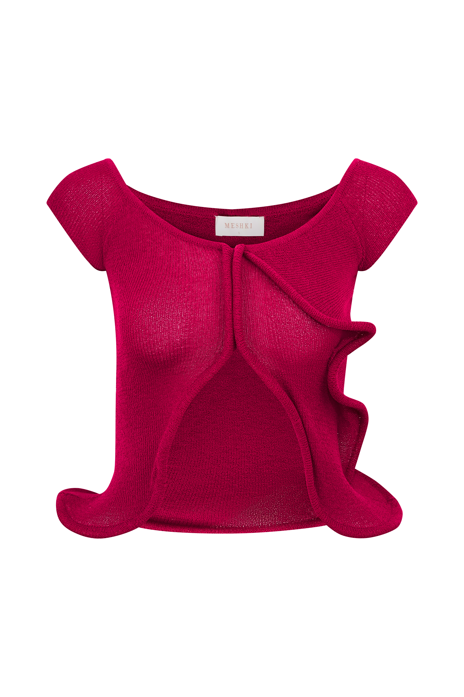 Haisley Off Shoulder Knit Top in Raspberry – Chic&Drifts