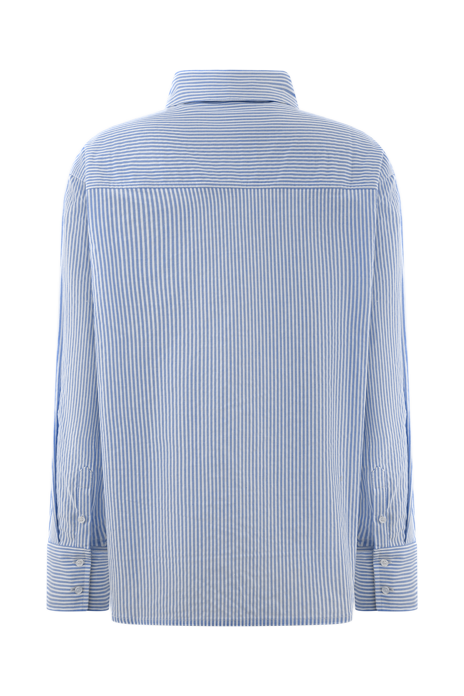 Hansen Oversized Shirt in Blue Pinstripe – Chic&Drifts