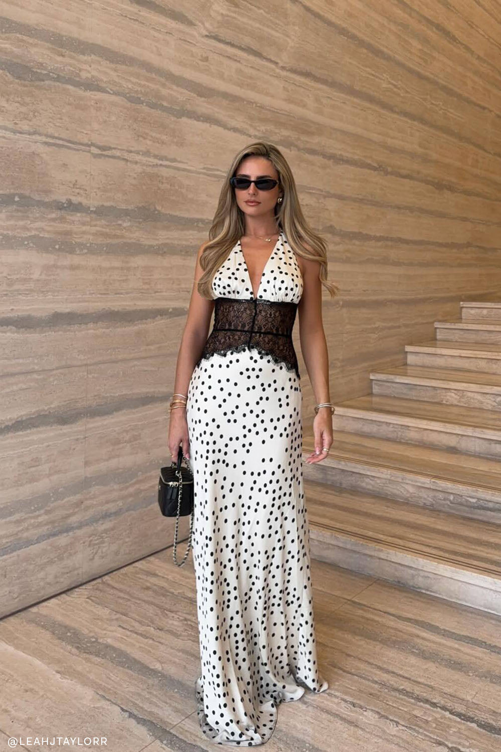 Dinah Lace And Satin Maxi Dress