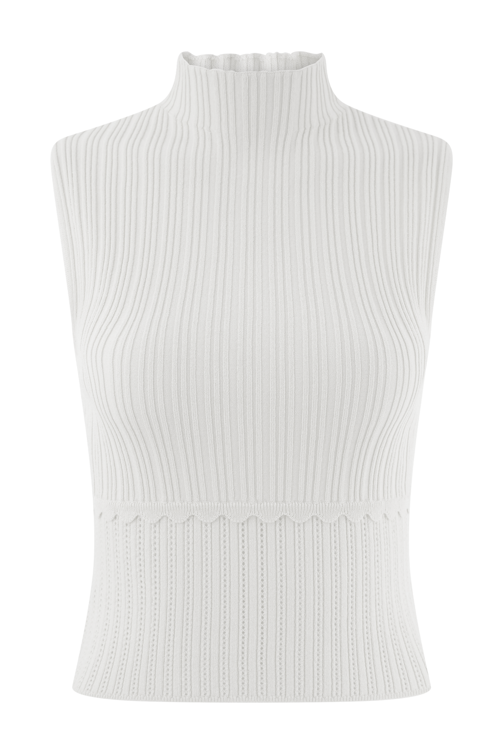 Indy Pointelle Knit Top in Ivory – Chic&Drifts
