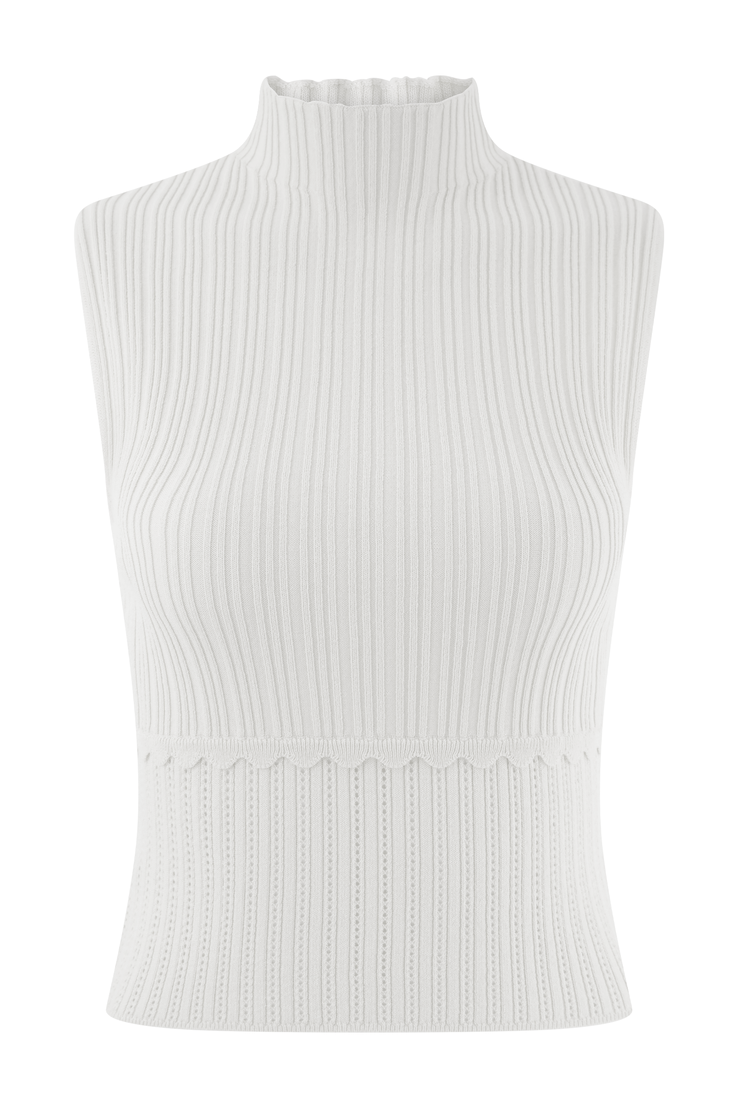Indy Pointelle Knit Top in Ivory – Chic&Drifts