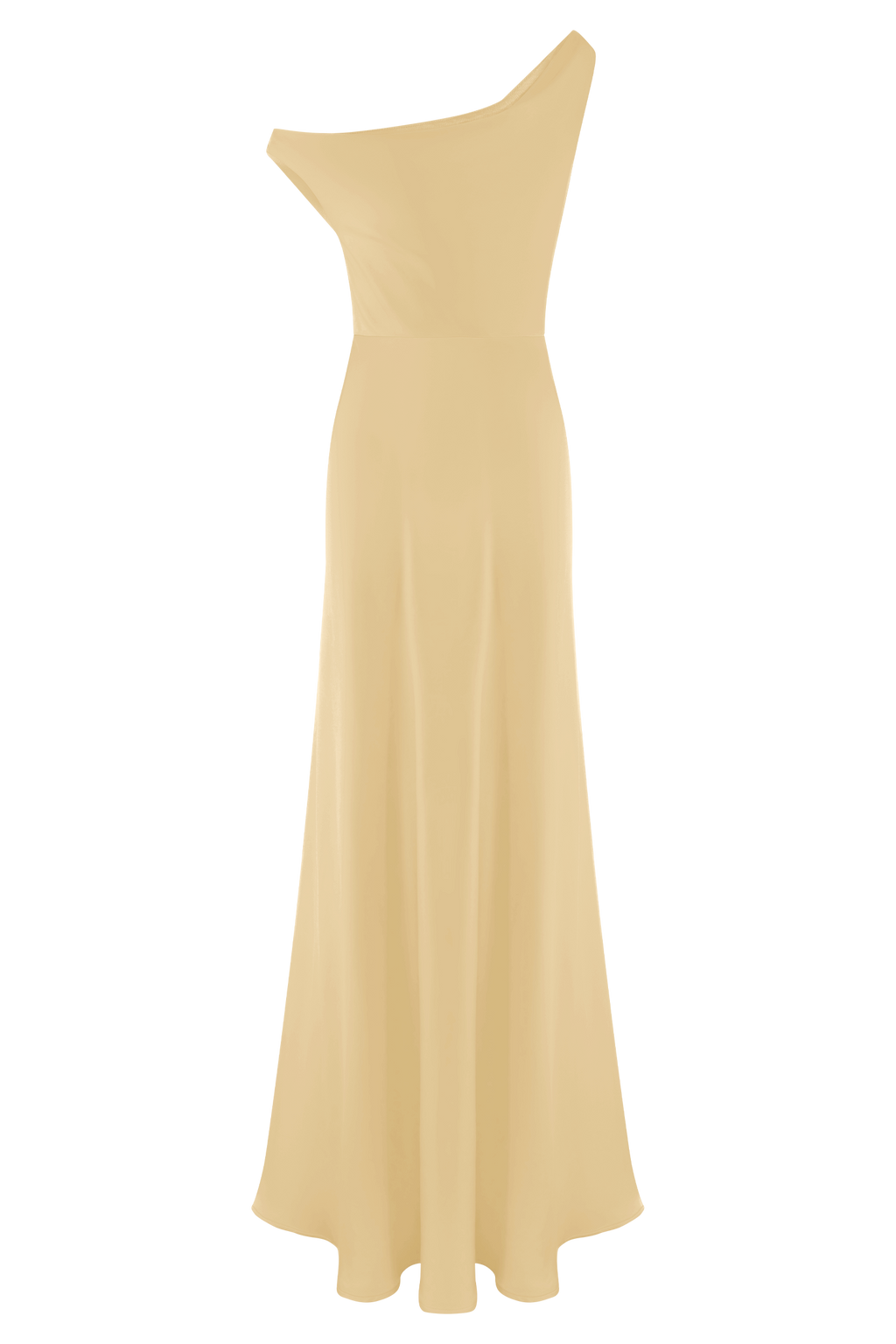 Jacinta One Shoulder Maxi Dress in Pastel Lemon – Chic&Drifts