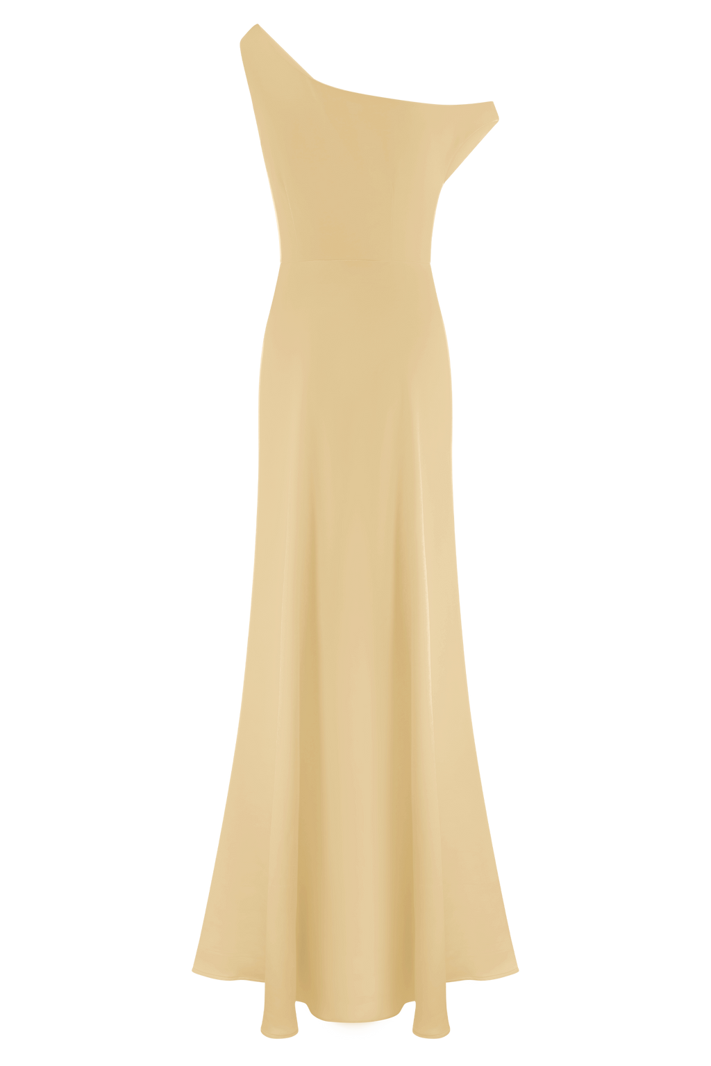 Jacinta One Shoulder Maxi Dress in Pastel Lemon – Chic&Drifts