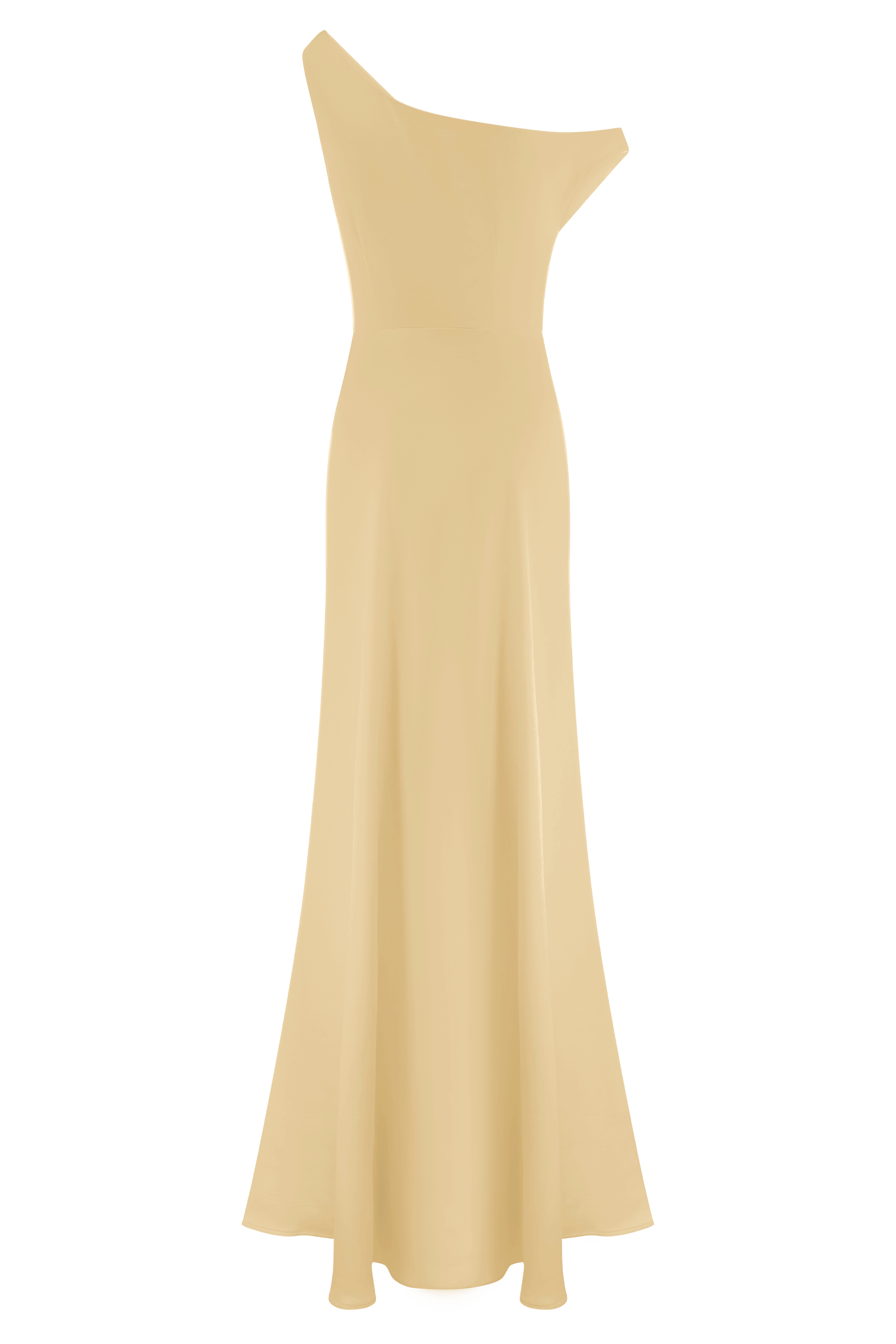 Jacinta One Shoulder Maxi Dress in Pastel Lemon – Chic&Drifts