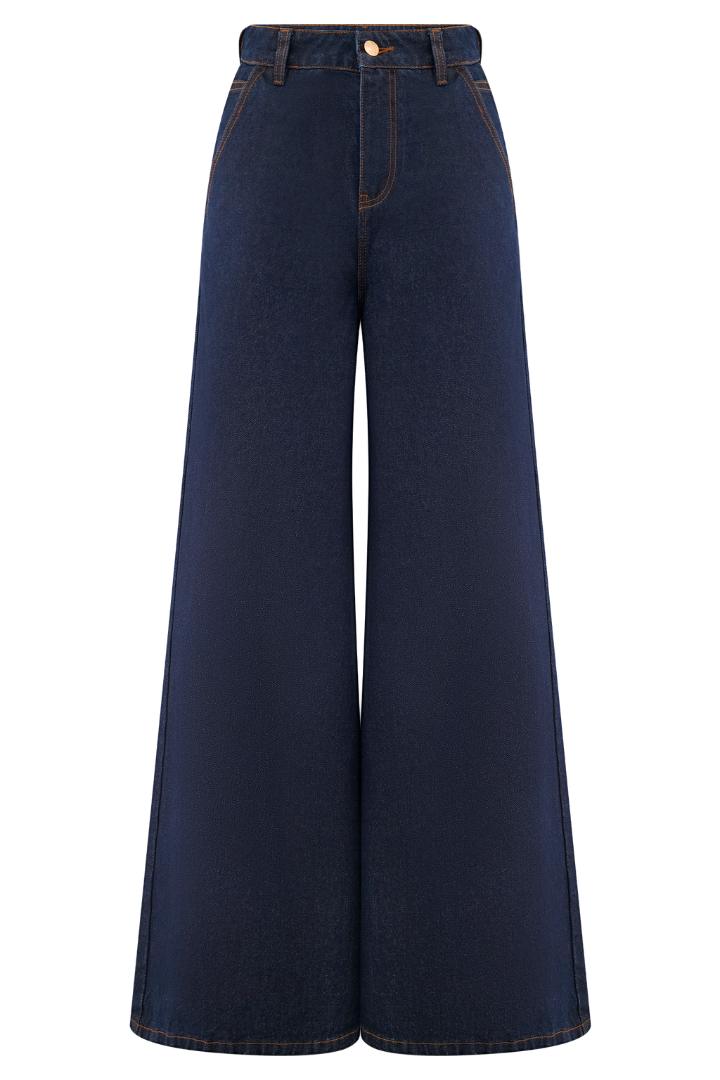 Jen Wide Leg Flare Jeans in Indigo Blue – Chic&Drifts