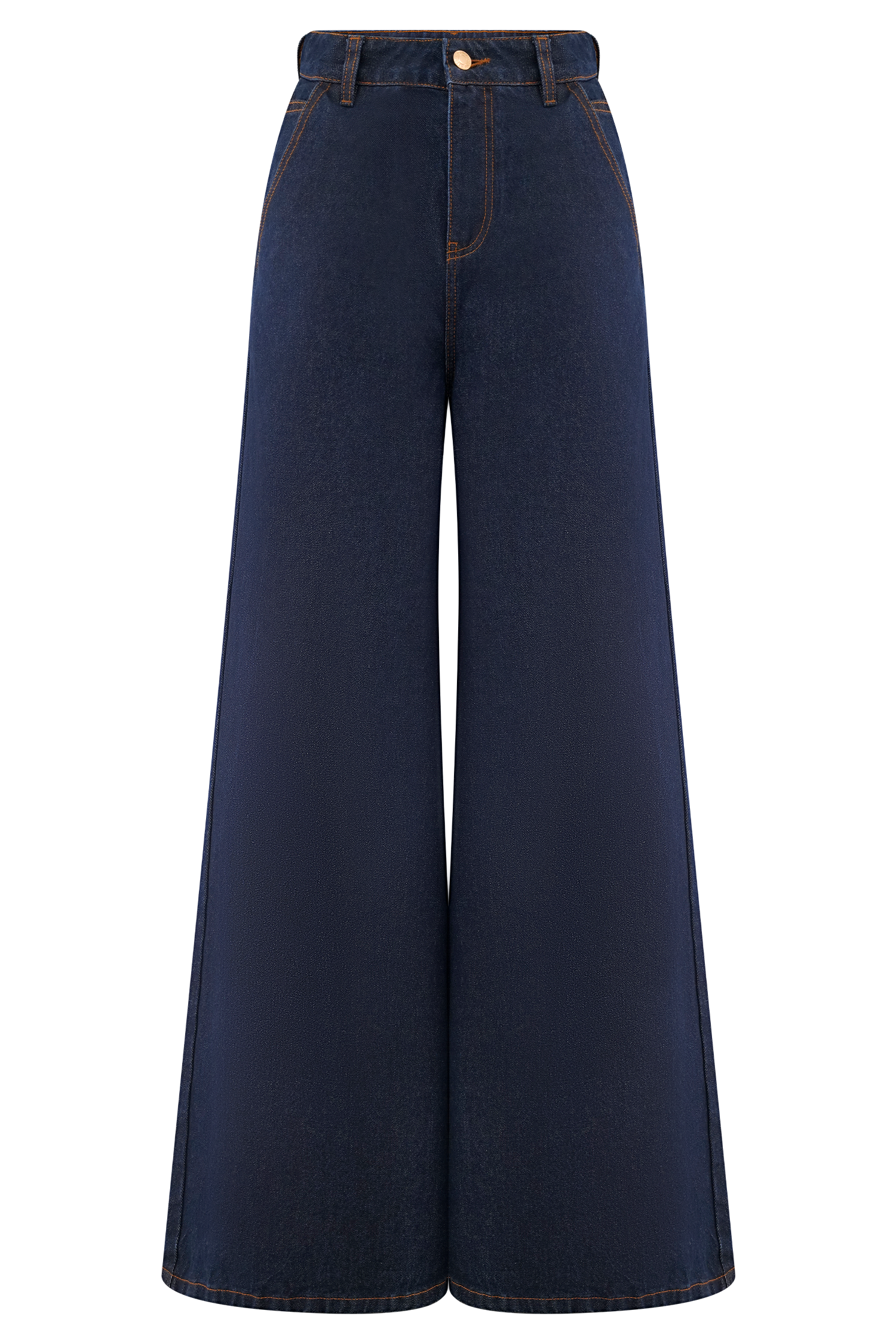 Jen Wide Leg Flare Jeans in Indigo Blue – Chic&Drifts