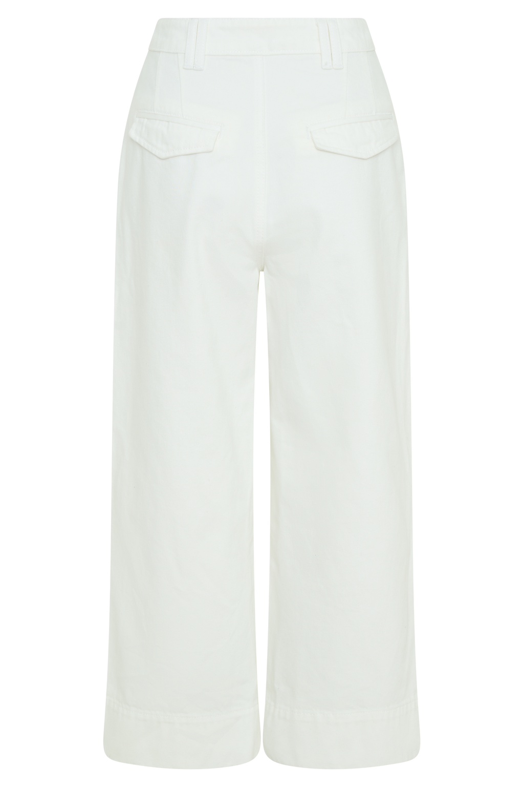 Kaitlyn Cropped Wide Leg Jeans in White – Chic&Drifts