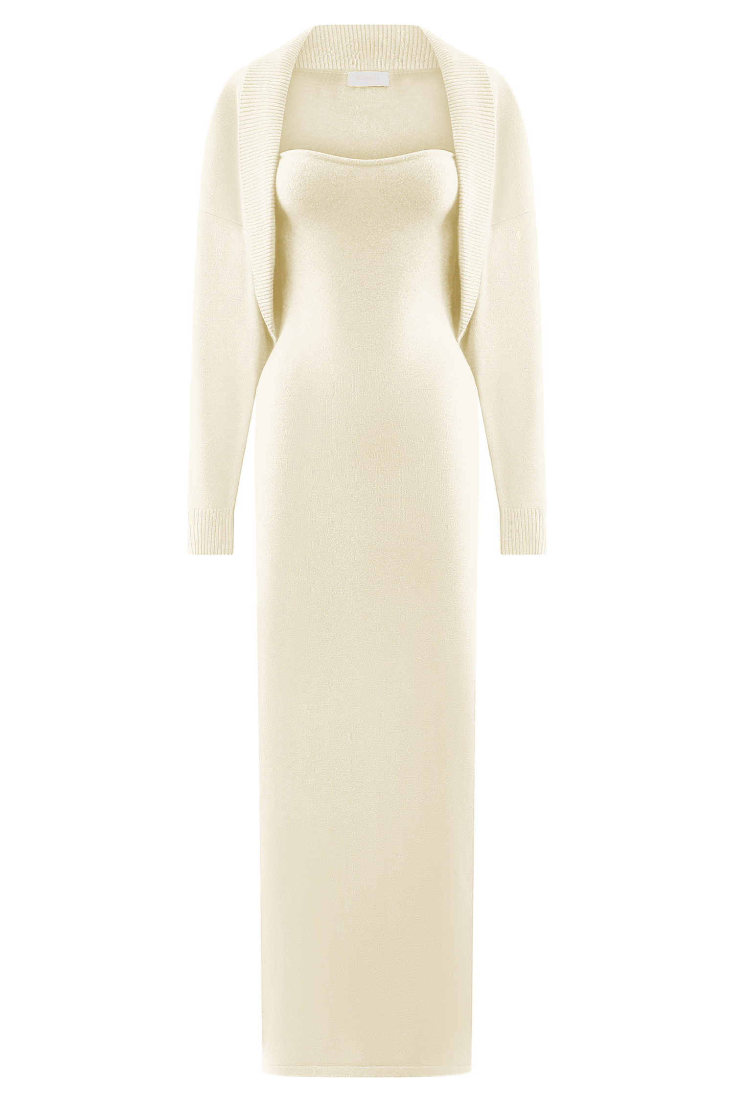 Kingston Knit Maxi Dress in Ivory – Chic&Drifts