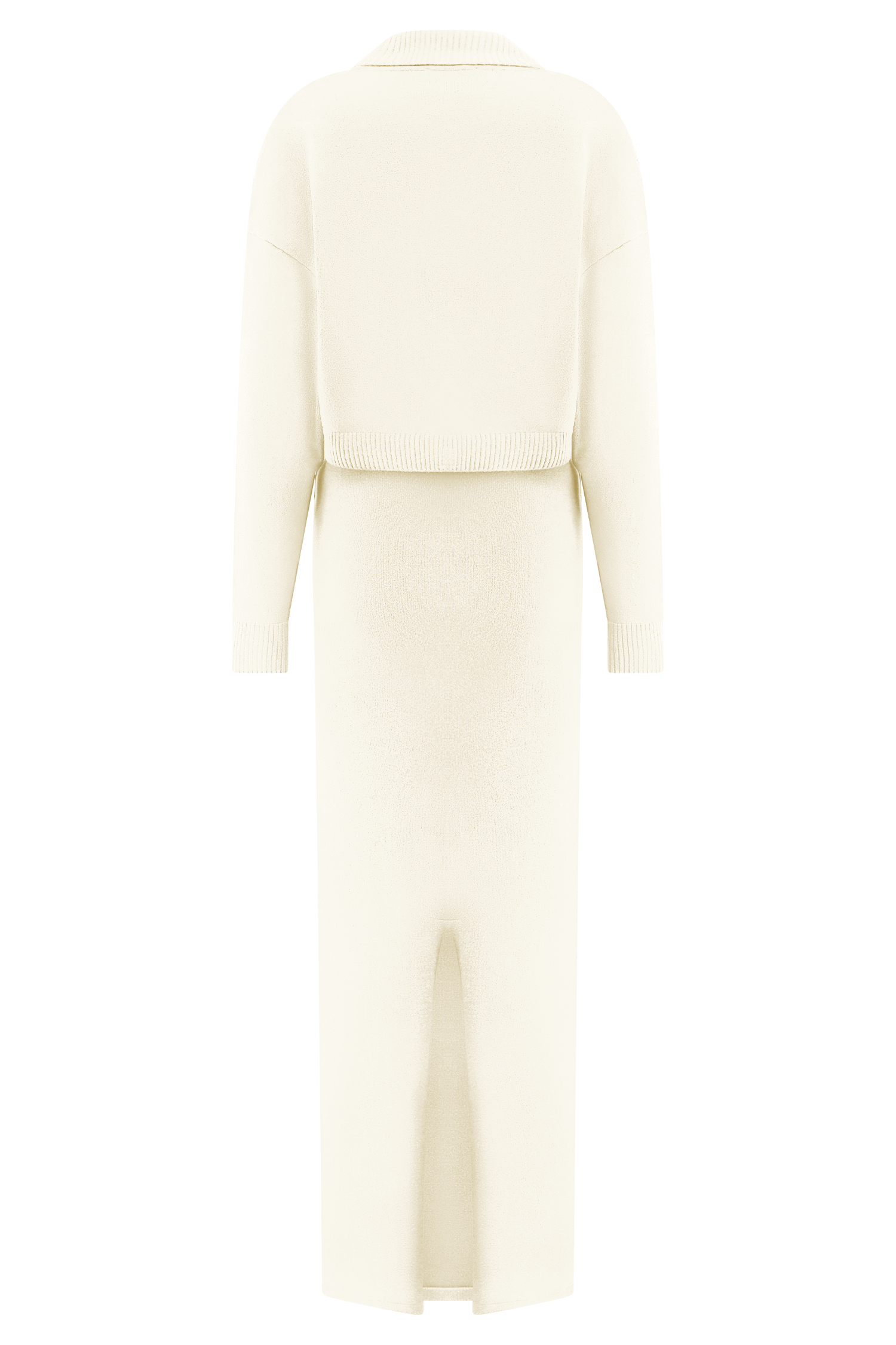 Kingston Knit Maxi Dress in Ivory – Chic&Drifts