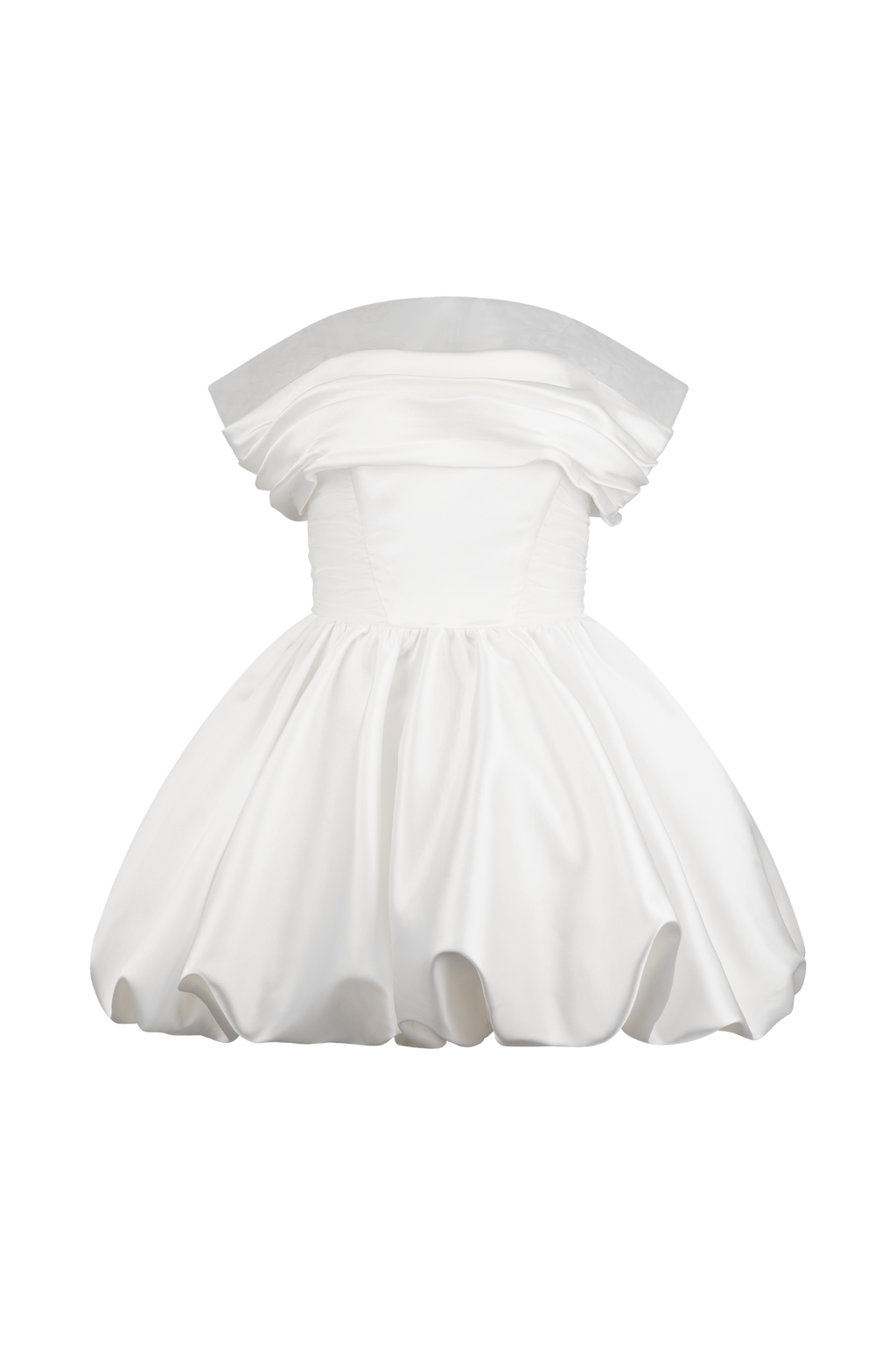 Lauretta Off Shoulder Mini Dress in White – Chic&Drifts
