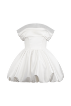 Lauretta Off Shoulder Mini Dress in White – Chic&Drifts