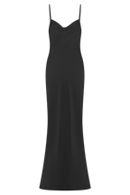 Lilly Sweetheart Satin Maxi Dress in Black – Chic&Drifts