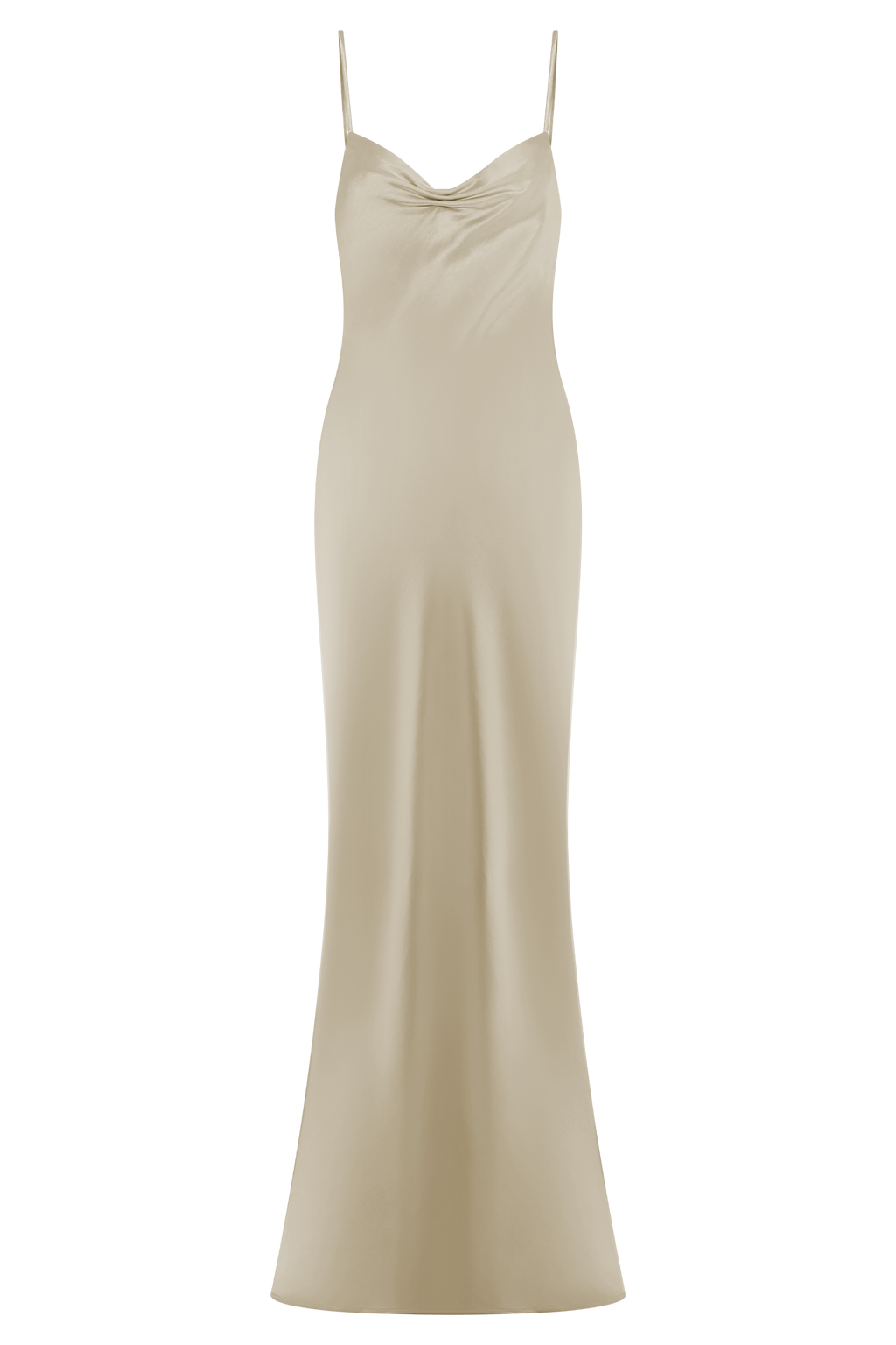 Lilly Sweetheart Satin Maxi Dress in Blush Gold – Chic&Drifts