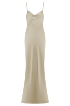 Lilly Sweetheart Satin Maxi Dress in Blush Gold – Chic&Drifts