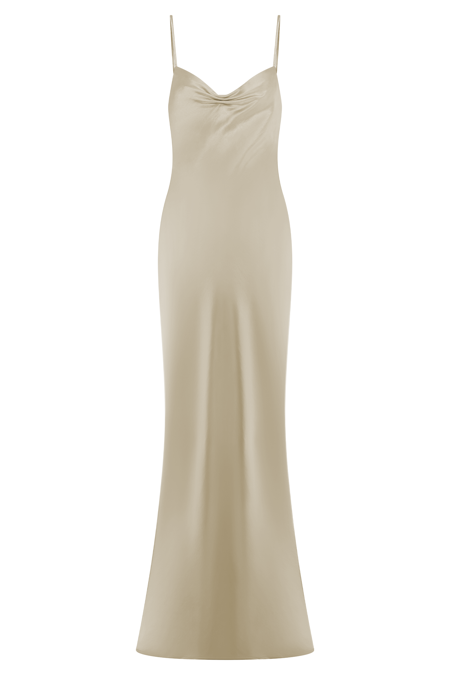 Lilly Sweetheart Satin Maxi Dress in Blush Gold – Chic&Drifts