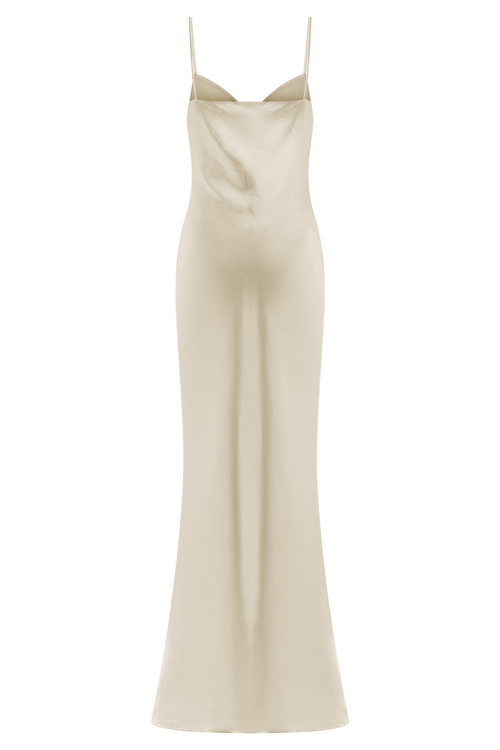 Lilly Sweetheart Satin Maxi Dress in Blush Gold – Chic&Drifts