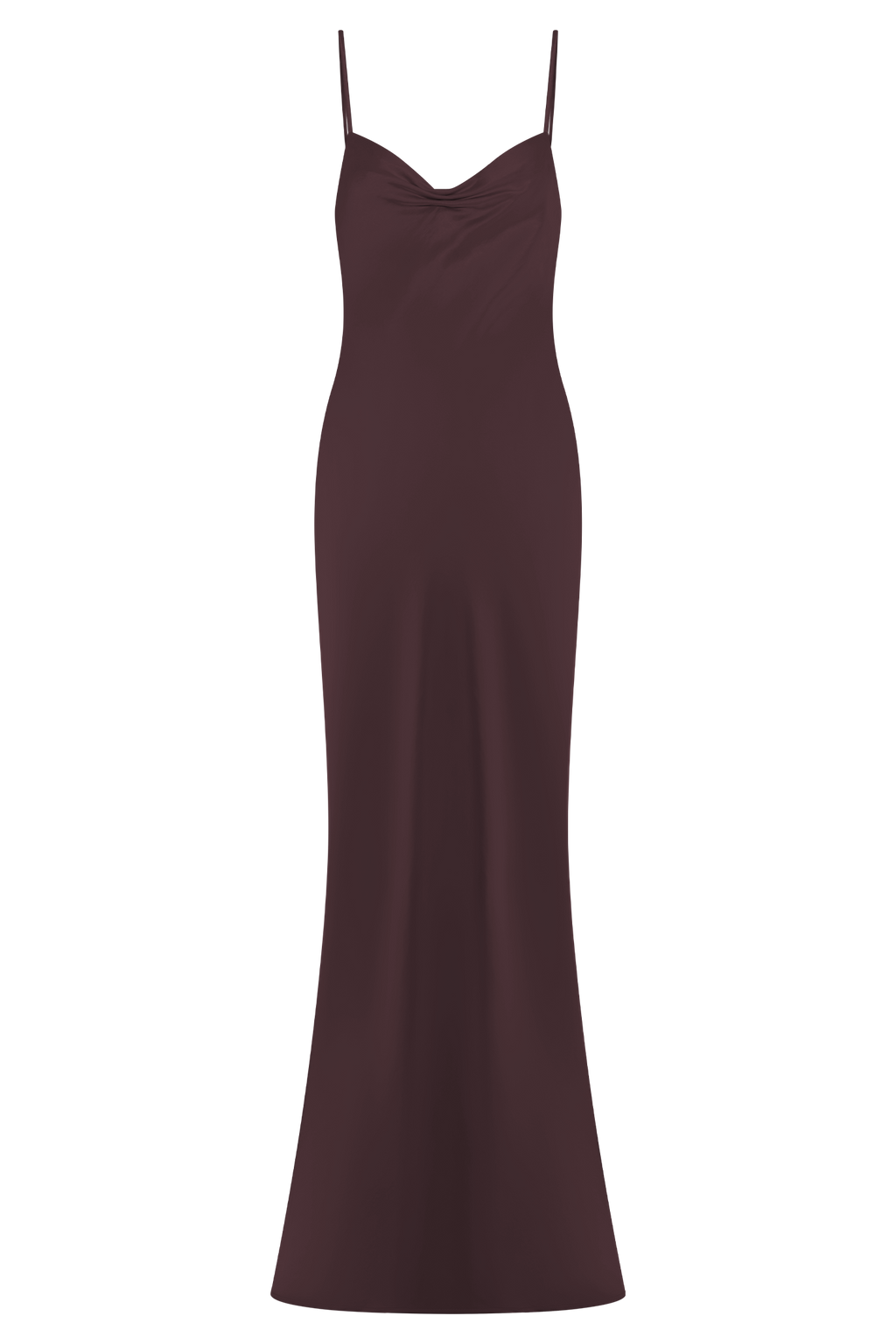 Lilly Sweetheart Satin Maxi Dress in Dark Chocolate – Chic&Drifts