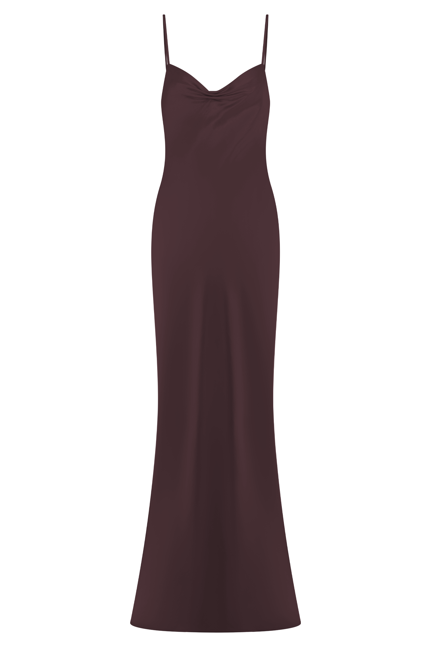 Lilly Sweetheart Satin Maxi Dress in Dark Chocolate – Chic&Drifts