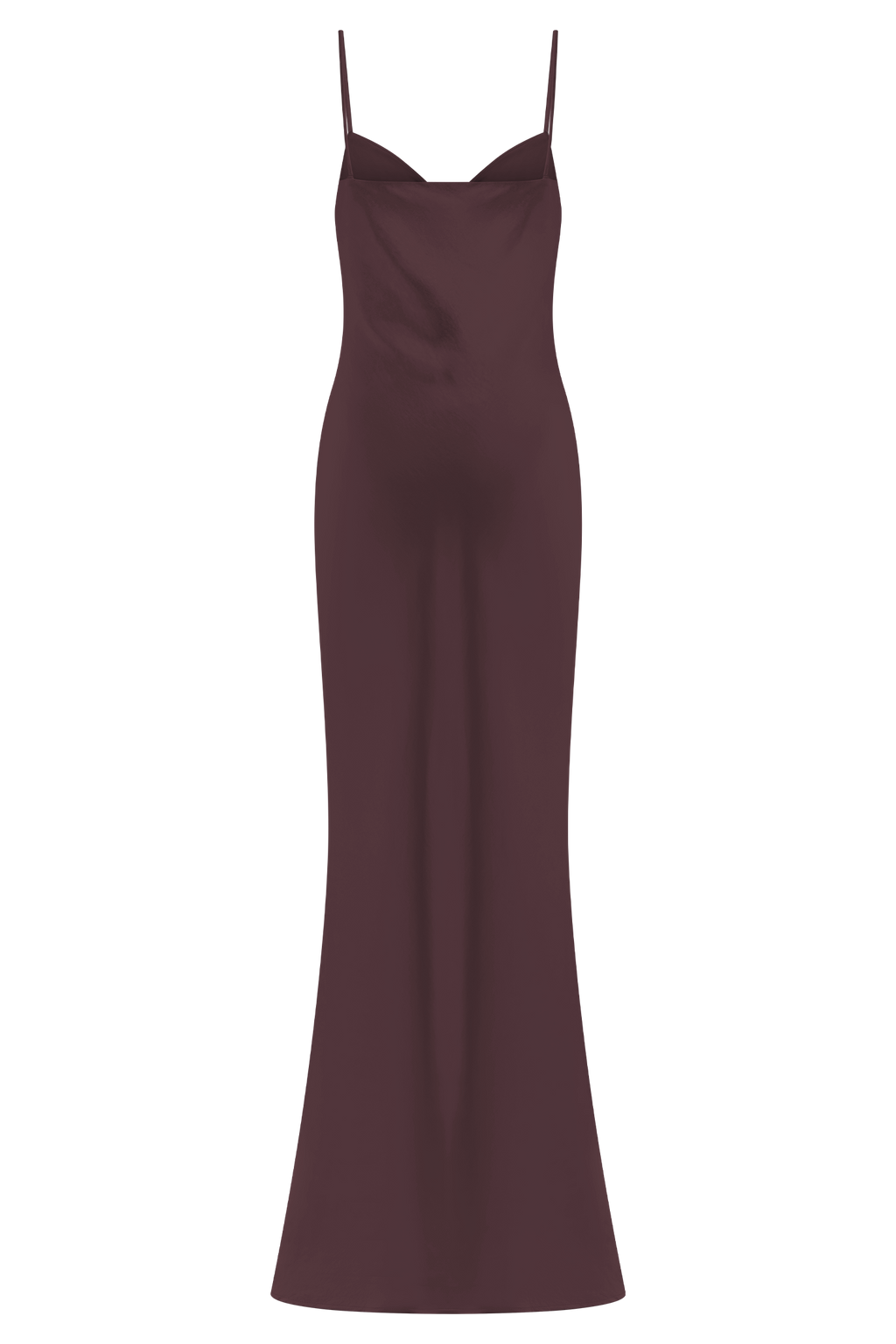 Lilly Sweetheart Satin Maxi Dress in Dark Chocolate – Chic&Drifts