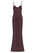 Lilly Sweetheart Satin Maxi Dress in Dark Chocolate – Chic&Drifts