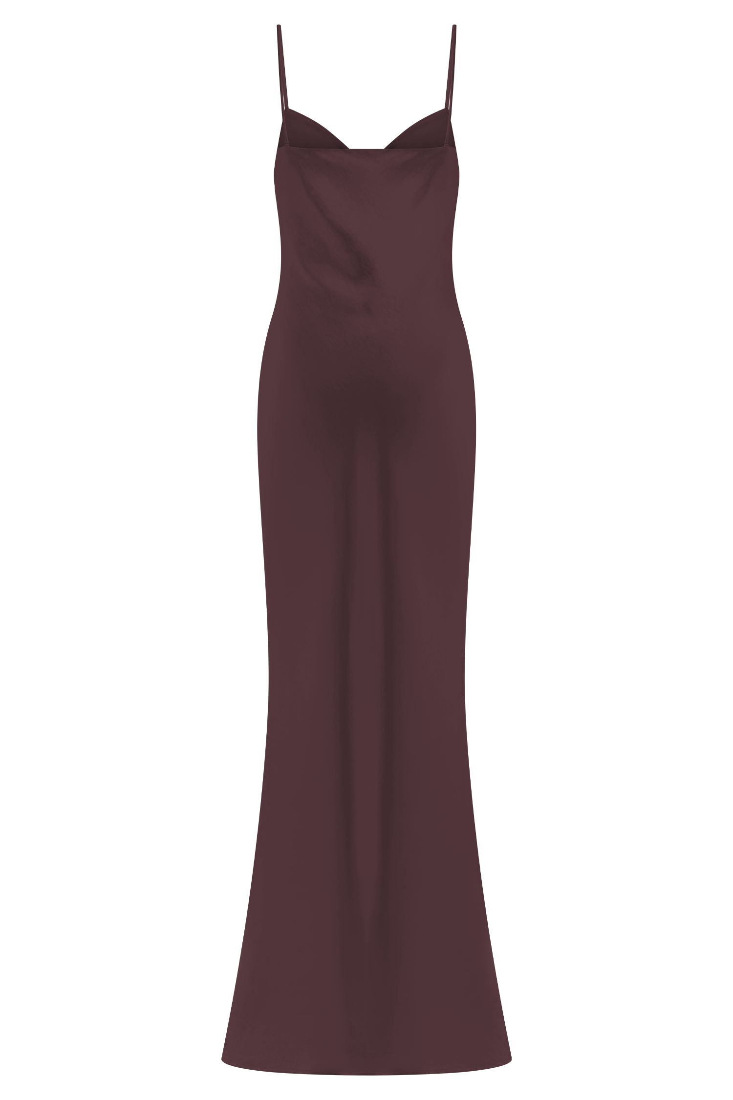 Lilly Sweetheart Satin Maxi Dress in Dark Chocolate – Chic&Drifts