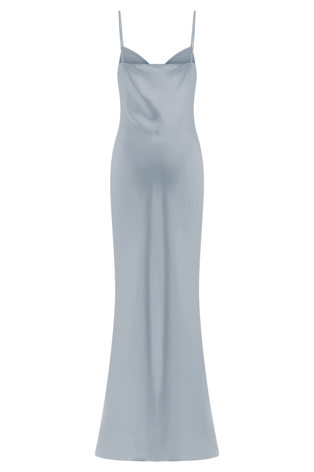 Lilly Sweetheart Satin Maxi Dress in Frosted Blue – Chic&Drifts