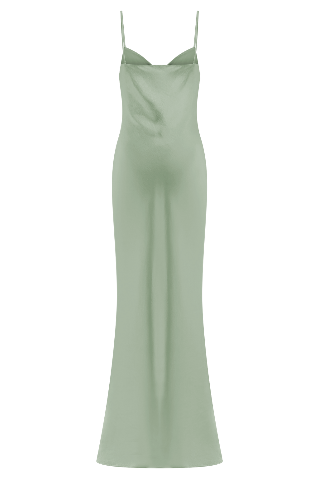 Lilly Sweetheart Satin Maxi Dress in Sage – Chic&Drifts