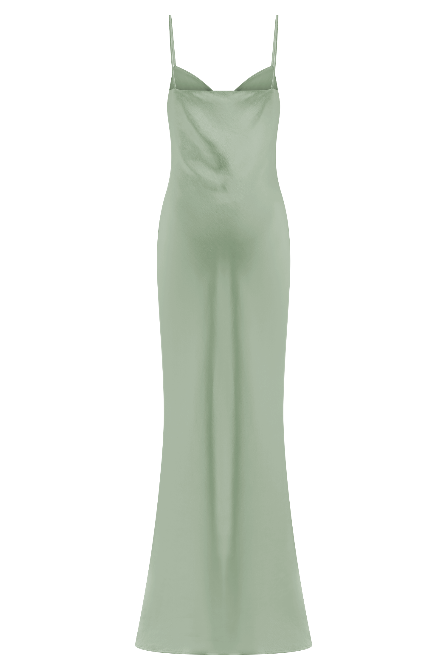 Lilly Sweetheart Satin Maxi Dress in Sage – Chic&Drifts