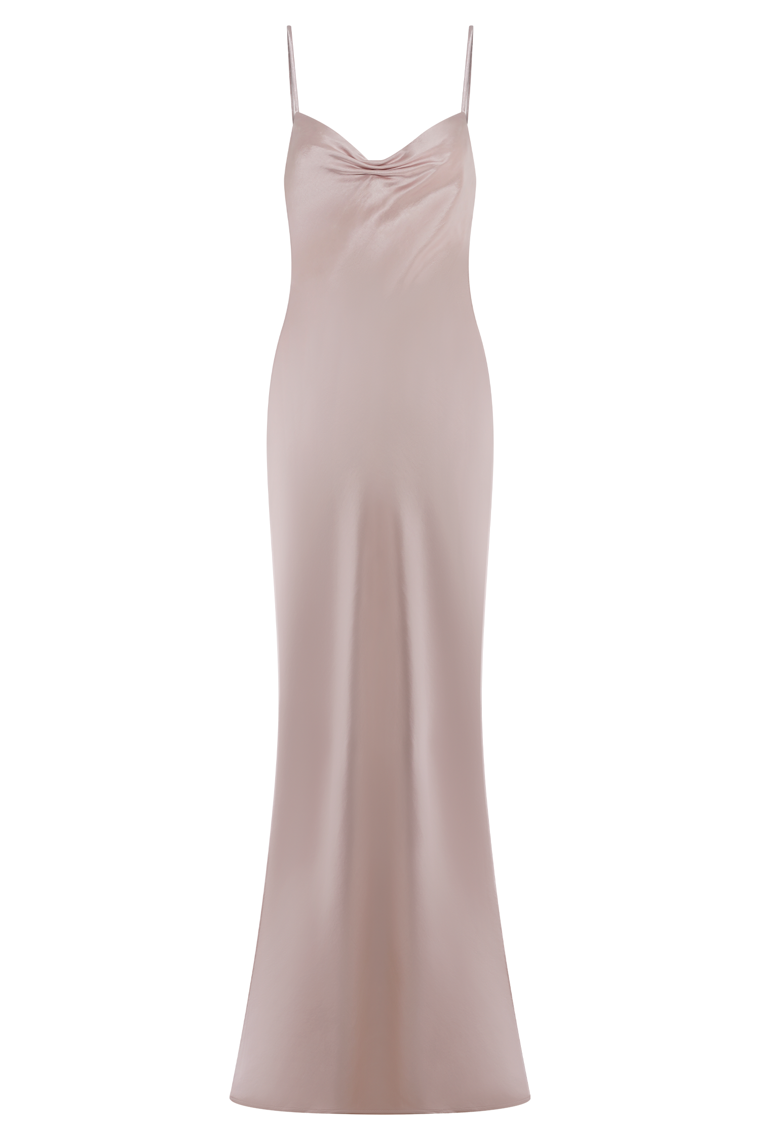 Lilly Sweetheart Satin Maxi Dress in Soft Pink – Chic&Drifts