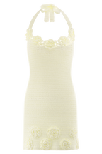 Liyah Floral Hand Crochet Mini Dress in Ivory – Chic&Drifts