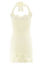 Liyah Floral Hand Crochet Mini Dress in Ivory – Chic&Drifts