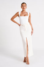 Linley Recycled Nylon Long Line Top in White – Chic&Drifts
