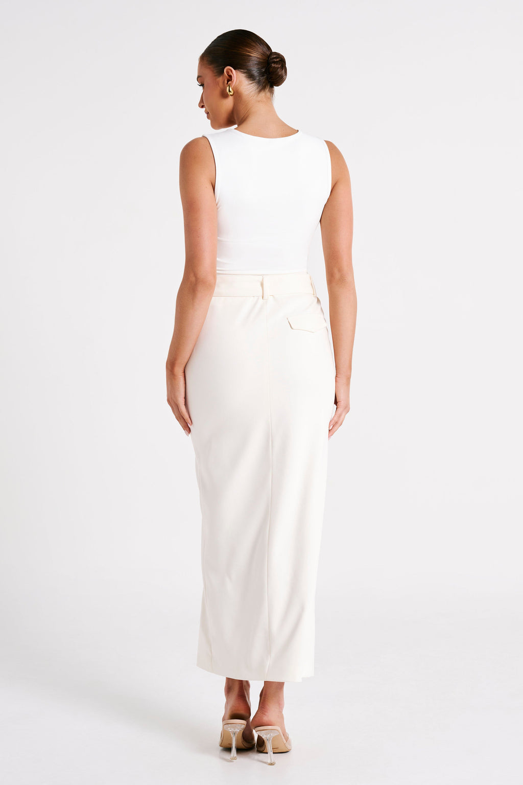 Linley Recycled Nylon Long Line Top in White – Chic&Drifts