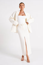 Linley Recycled Nylon Long Line Top in White – Chic&Drifts