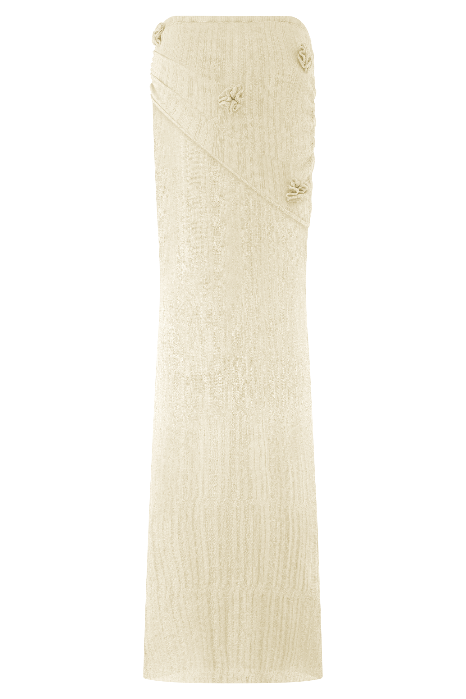 Orianna Orchid Knit Maxi Skirt in Ivory – Chic&Drifts